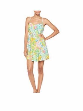 Lilly Pulitzer Christine Dress Multi Sea Salt And Sun Size 2 WORN ONCE $178